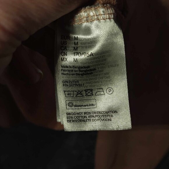 Divided H&M Women M Pink Love Embroidered Slouchy Lagenlook Long‎ Sleeve Sweater - Picture 8 of 9